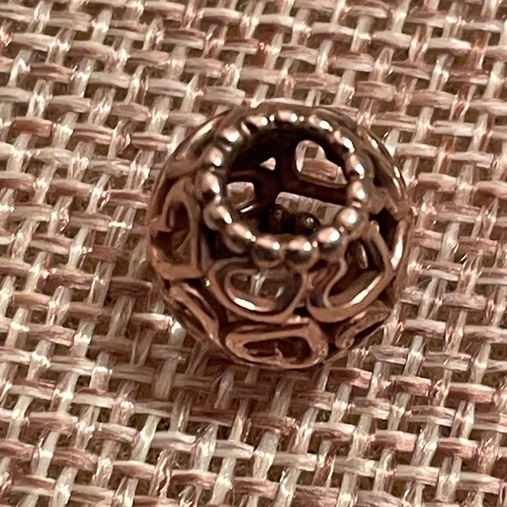 Rose Gold Open Your Heart Pandora Charm - Picture 2 of 3